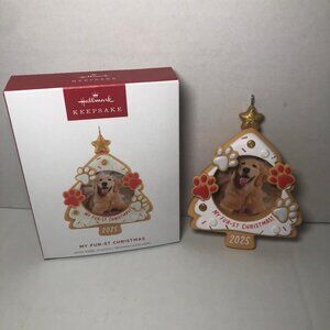 My Fur-st Christmas, Photo Holder  2025 Hallmark Keepsake Christmas Ornament Dog